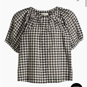 ‘Doen’ Gingham Checkered Blouse